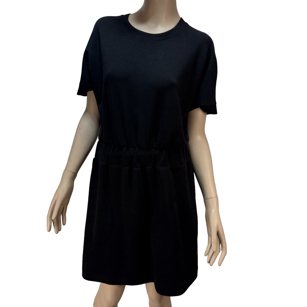 Spanx Airessentials Cinched T-Shirt Mini Dress Size M‎ Very Black Pockets